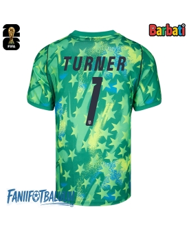 Statele Unite Matt Turner #1 Portarii Tricou Fotbal Replică Mondial 2026 Barbati Acasa